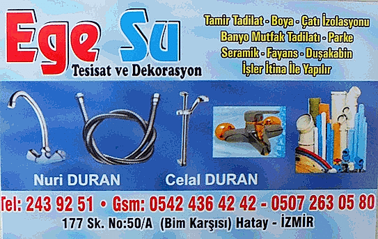 konak su tesisatı